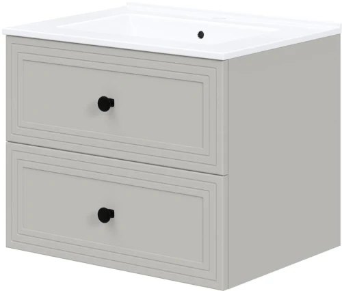 Szafka pod umywalkę Toreto z 2 szufladami do łazienki 60 cm cashmere