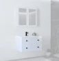 Szafka pod umywalkę Toreto z 2 szufladami do łazienki 80 cm biały