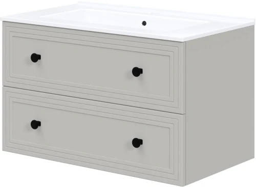 Szafka pod umywalkę Toreto z 2 szufladami do łazienki 80 cm cashmere