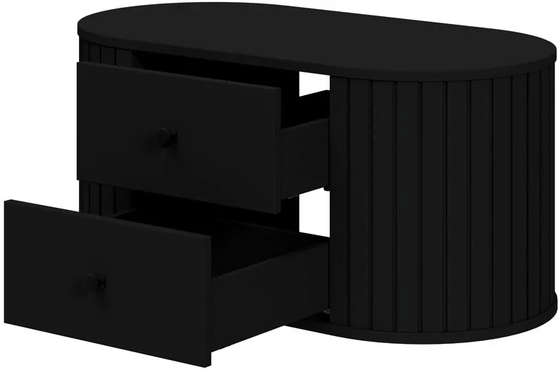 Szafka pod umywalkę Venezia z 2 szufladami do łazienki 95 cm czarny