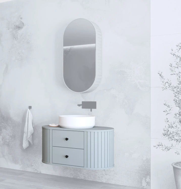Szafka pod umywalkę Venezia z 2 szufladami do łazienki 95 cm fjord