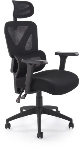 Fotel gabinetowy Astral obrotowy ergonomiczny z funkcją multiblock do biura czarny