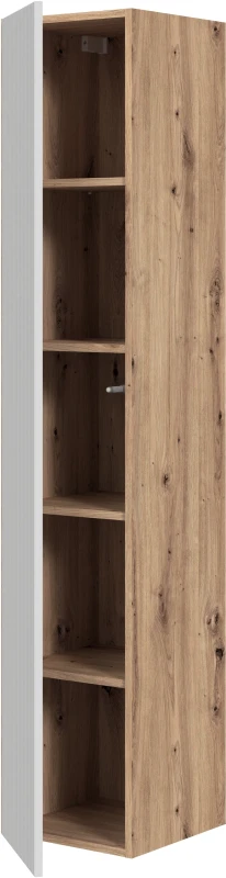Słupek łazienkowy Aviola jednodrzwiowy nowoczesny 33 cm dąb artisan/kaszmir mat