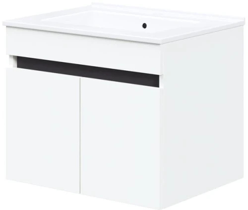 Szafka pod umywalkę Figaro dwudrzwiowa nowoczesna do łazienki 60 cm biały