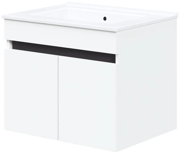 Szafka pod umywalkę Figaro dwudrzwiowa nowoczesna do łazienki 60 cm biały