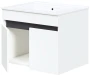 Szafka pod umywalkę Figaro dwudrzwiowa nowoczesna do łazienki 60 cm biały