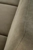 Sofa tapicerowana Milano trzyosobowa drewniany stelaż do salonu oliwkowy/ciemny orzech