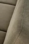 Sofa tapicerowana Milano trzyosobowa drewniany stelaż do salonu oliwkowy/ciemny orzech