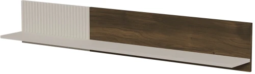 Półka wisząca Random 2 nowoczesna do salonu 150 cm kaszmir/orzech