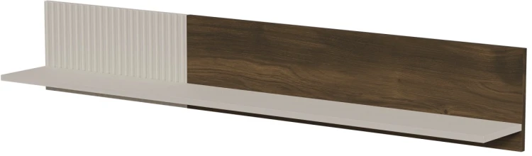 Półka wisząca Random 2 nowoczesna do salonu 150 cm kaszmir/orzech