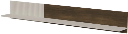 Półka wisząca Random 2 nowoczesna do salonu 180 cm kaszmir/orzech