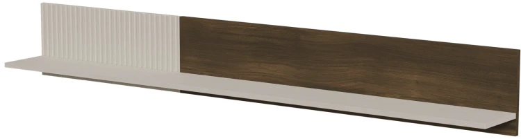 Półka wisząca Random 2 nowoczesna do salonu 180 cm kaszmir/orzech