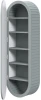 Słupek łazienkowy Venezia jednodrzwiowy z 5 półkami 43 cm fjord mat