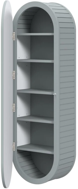 Słupek łazienkowy Venezia jednodrzwiowy z 5 półkami 43 cm fjord mat