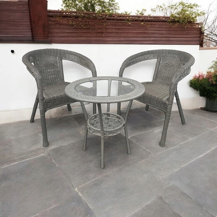 Zestaw mebli ogrodowych z technorattanu Classic Mini Szary