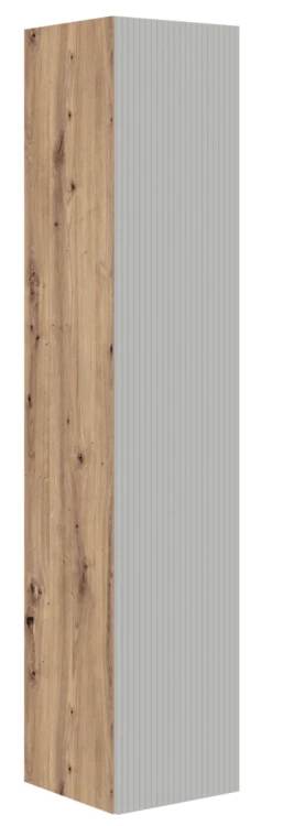 Słupek łazienkowy Aviola jednodrzwiowy nowoczesny 33 cm dąb artisan/kaszmir mat