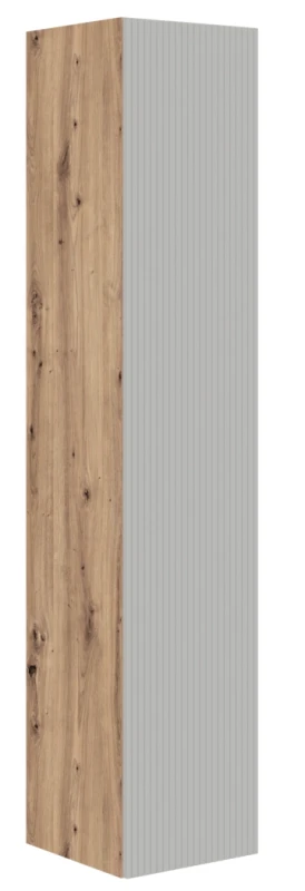 Słupek łazienkowy Aviola jednodrzwiowy nowoczesny 33 cm dąb artisan/kaszmir mat