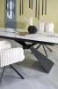 Stół rozkładany Luciano z ceramicznym blatem do jadalni 180-230 cm biały marmur