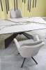 Stół rozkładany Luciano z ceramicznym blatem do jadalni 180-230 cm biały marmur