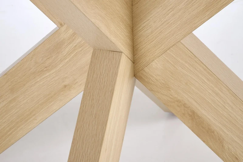 Stół okrągły Morus w stylu skandynawskim do jadalni 120 cm naturalny