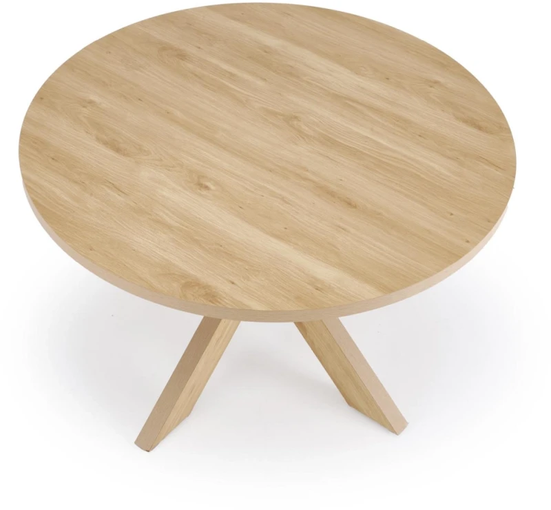 Stół okrągły Morus w stylu skandynawskim do jadalni 120 cm naturalny