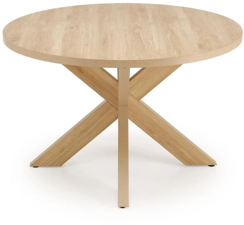 Stół okrągły Morus w stylu skandynawskim do jadalni 120 cm naturalny
