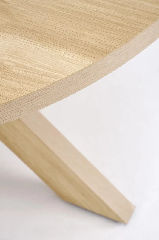 Stół okrągły Morus w stylu skandynawskim do jadalni 120 cm naturalny