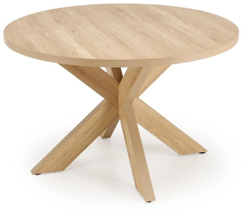 Stół okrągły Morus w stylu skandynawskim do jadalni 120 cm naturalny
