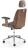 Fotel gabinetowy Timber obrotowy z mechanizmem TILT do biura orzechowy/czarny