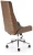 Fotel gabinetowy Webster obrotowy z mechanizmem TILT do biura orzechowy/czarny