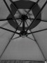 Parasol ogrodowy Merato składany z wysięgnikiem 350 cm + pokrowiec Szary