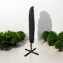 Parasol ogrodowy Merato składany z wysięgnikiem 350 cm + pokrowiec Szary