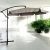 Parasol ogrodowy składany z wysięgnikiem 350 cm + pokrowiec Jasny szary