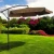 Parasol ogrodowy Merato składany z wysięgnikiem 350 cm + pokrowiec Brąz