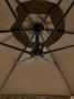Parasol ogrodowy Merato składany z wysięgnikiem 350 cm + pokrowiec Brąz