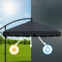 Parasol ogrodowy składany z wysięgnikiem 350 cm + pokrowiec
