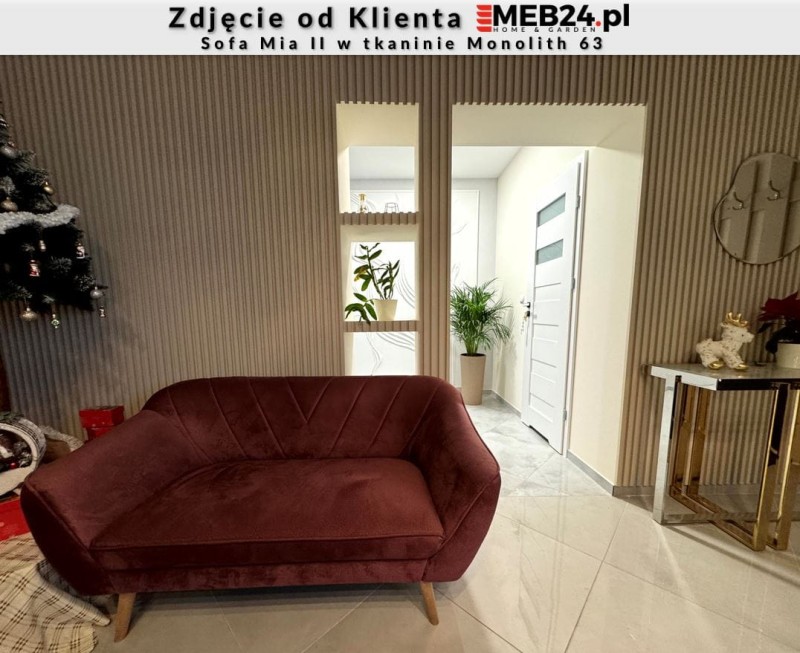 Sofa Mia II w stylu skandynawskim - zdjęcie od klienta