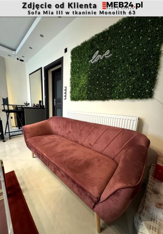 Sofa Mia III w stylu skandynawskim - zdjęcie od klienta