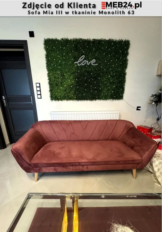 Sofa Mia III w stylu skandynawskim - zdjęcie od klienta
