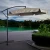 Parasol ogrodowy Merato składany z wysięgnikiem 350 cm + pokrowiec Jasny szary