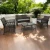 Zestaw mebli ogrodowych z technorattanu Patio Luxe Brąz