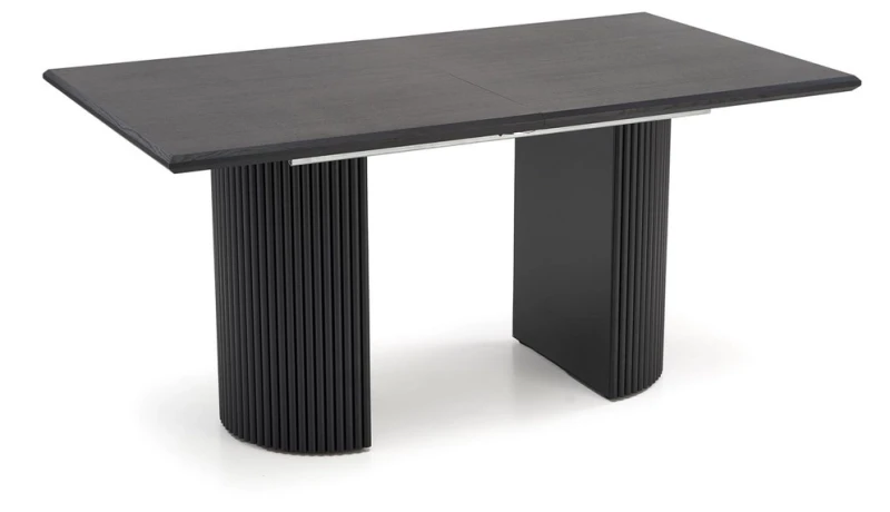 Stół rozkładany Bolero prostokątny do jadalni 160-250 cm dąb naturalny/czarny