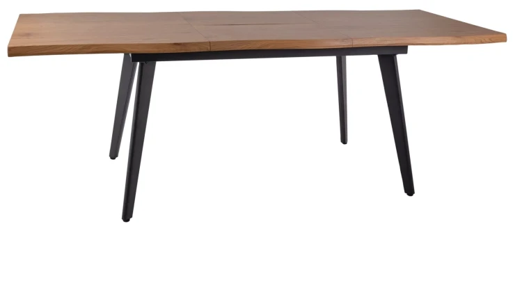 Stół rozkładany Fresno do jadalni 150-210 cm dąb/czarny mat