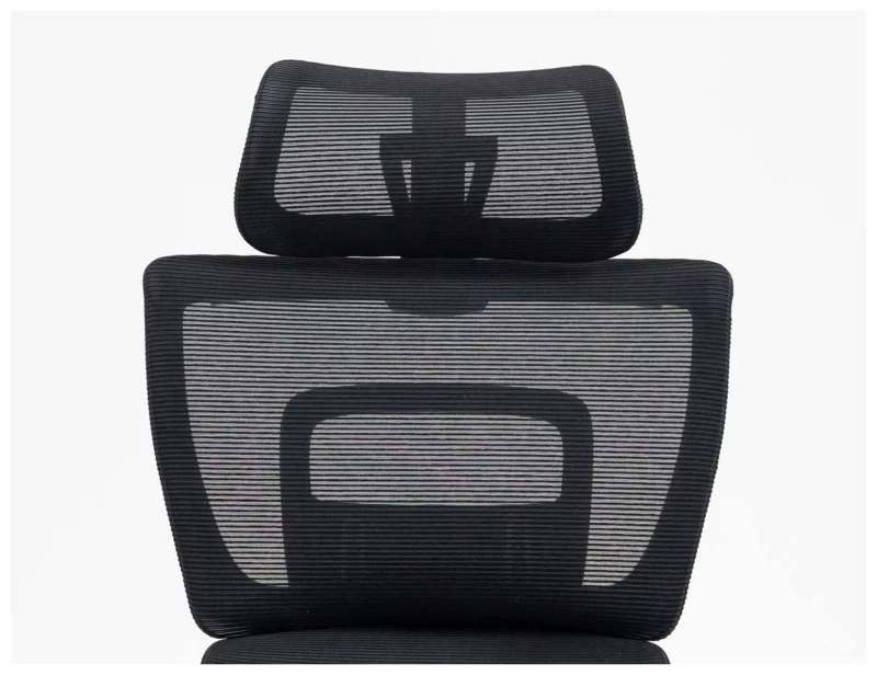 Fotel obrotowy Winner ergonomiczny regulowane siedzisko i podłokietniki do biura czarny