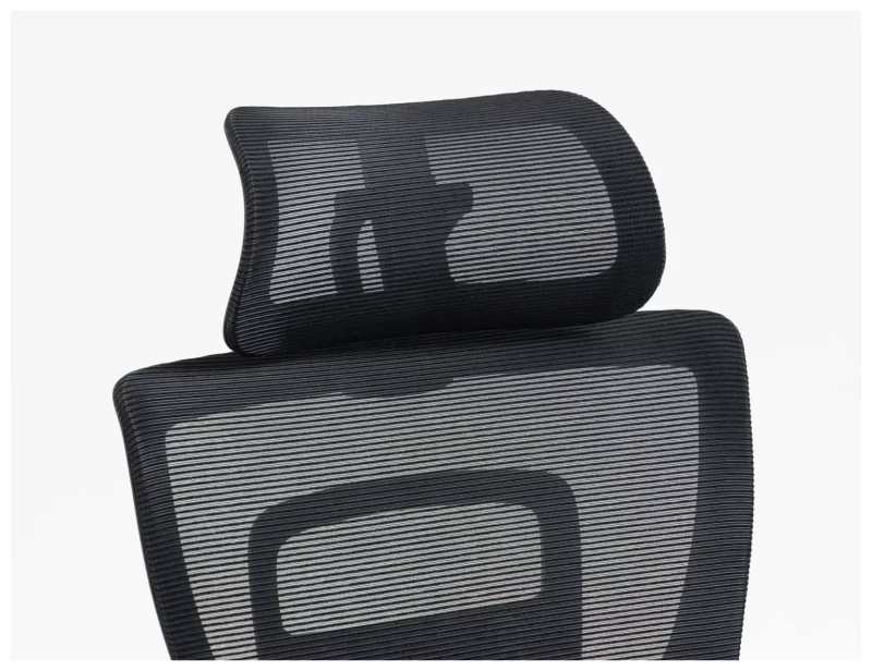 Fotel obrotowy Winner ergonomiczny regulowane siedzisko i podłokietniki do biura czarny