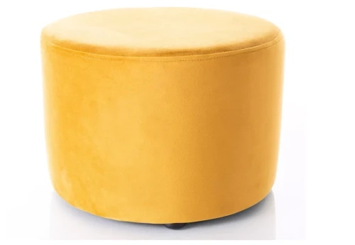 Pufa tapicerowana Doti A Velvet do salonu 43 cm curry Bluvel 68
