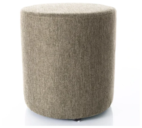 Pufa tapicerowana Doti B Brego do salonu 38 cm oliwka