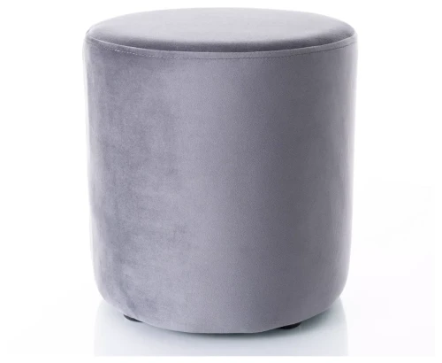 Pufa tapicerowana Doti C Velvet do salonu 33 cm ciemny szary Bluvel 14