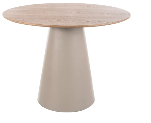 Stół okrągły Angel do jadalni 100 cm dąb/kaszmir
