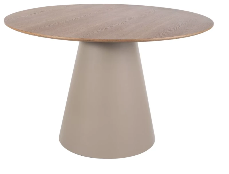 Stół okrągły Angel do jadalni 120 cm dąb/kaszmir